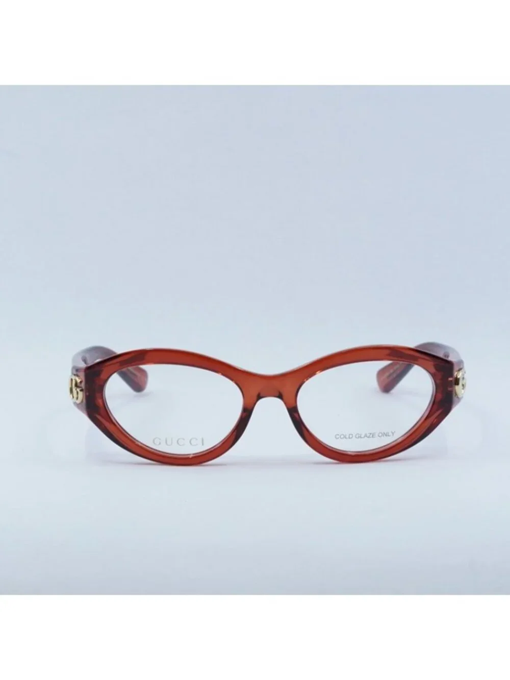 Gucci GG1405O 003 Eyeglasses Burgundy 51mm Cat Eye Frame